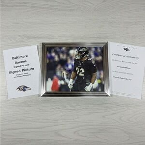 Baltimore Ravens Nnamdi Madubuike Signed Photo + COA - Framed